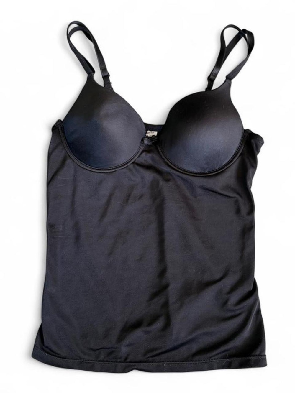 Zara Black Built-In Bra Tank Top